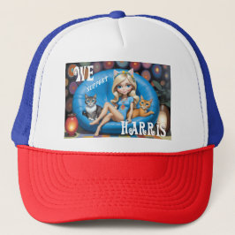 Lustigt chilenskt Cat Dam KAMALA 2024 Keps