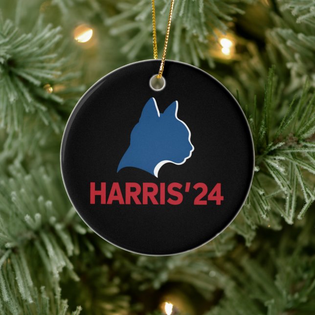 Lustigt, chilenskt katt Dam för citat 2024 Julgransprydnad Keramik (Träd)