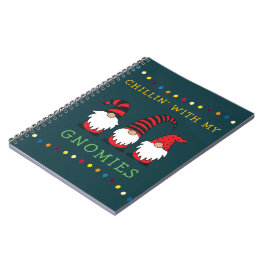 Lustigt Chillin med min Gnomies Jul Pun | Anteckningsbok