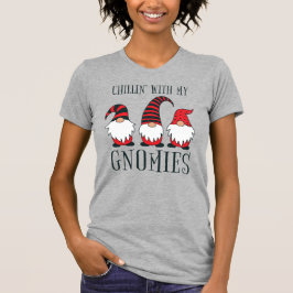 Lustigt Chillin med min Gnomies Jul Pun | T Shirt