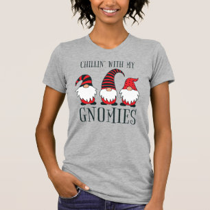 Lustigt Chillin med min Gnomies Jul Pun   T Shirt