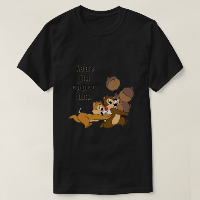 Lustigt chip och Dale. T Shirt (Design framsida)