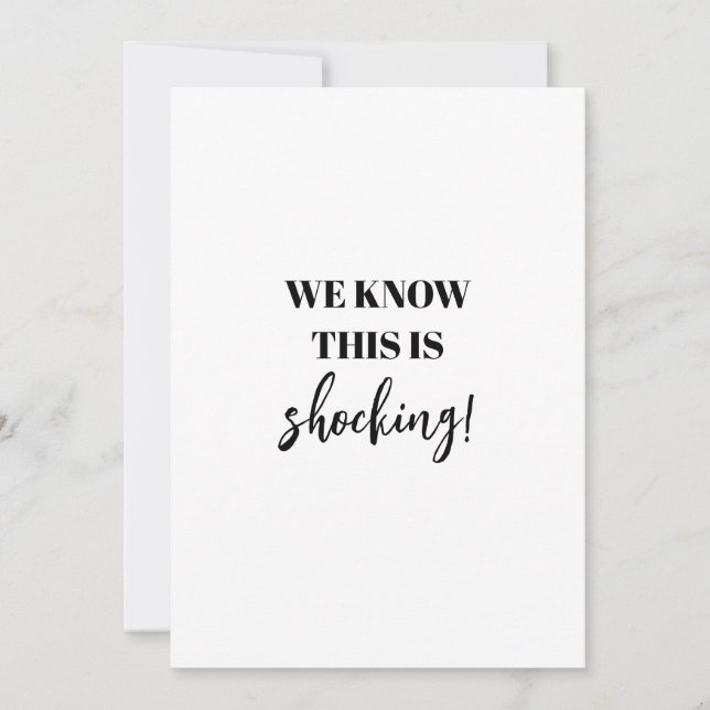 Lustigt chockerande Gifta sig slutligen Bröllop Spara Datumet (Framsida)