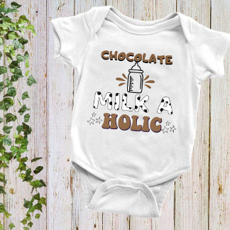 Lustigt Chocolate Mjölk Drinking T Shirt