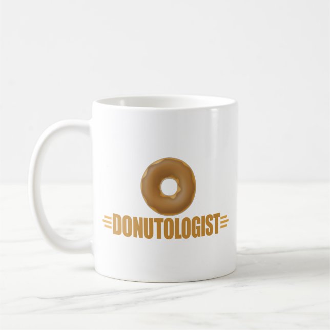Lustigt choklad Donut Älskare Kaffemugg (Vänster)