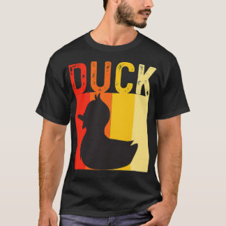 lustigt chokladlabb för Vintage av anka Retro T Shirt