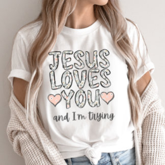 Lustigt Christian Tee, Jesus Kärlek Du och jag är T Shirt