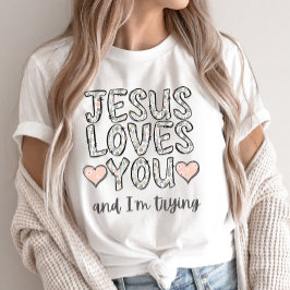 Lustigt Christian Tee, Jesus Kärlek Du och jag är T Shirt