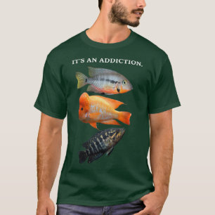 Lustigt cichlid-format för Cichlid-entusiasten T Shirt