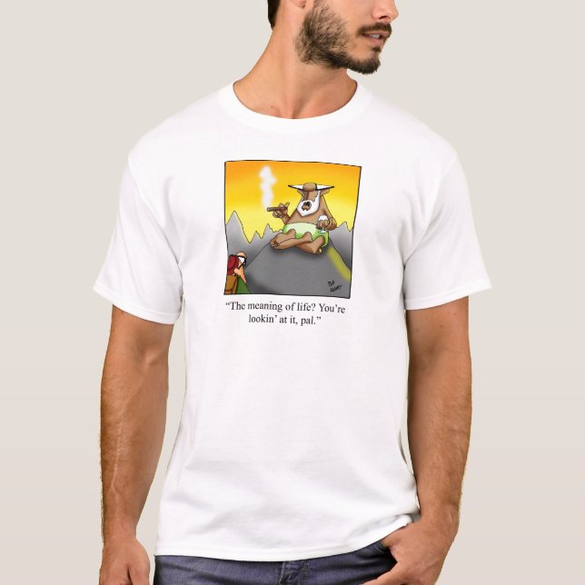 Lustigt Cigar Wise Man Tecknad Gifts! Tee Shirt (Framsida)