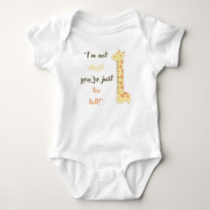 Lustigt citat Cute Baby Bodydress/giraffe T Shirt