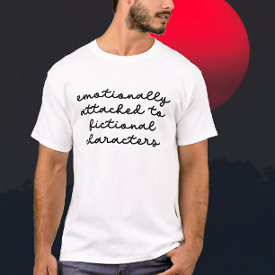 Lustigt citat för modernt skript för Bok Älskare T Shirt