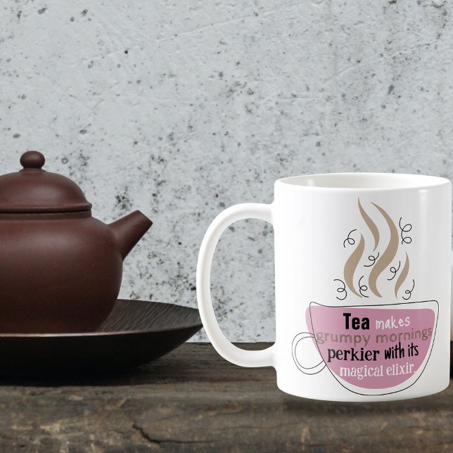 Lustigt citat för Tea Älskare illustrerar Kopp Mug (Skapare uppladdad)
