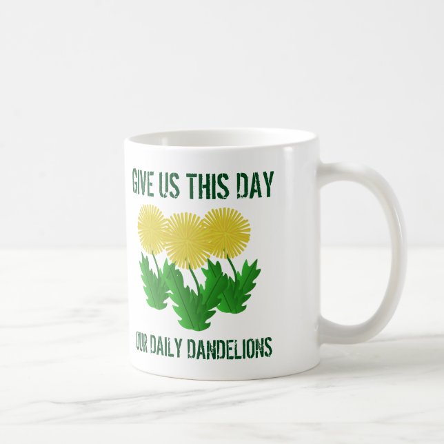 Lustigt citat Ge i dag våra dagliga dagar Kaffemugg (Höger)