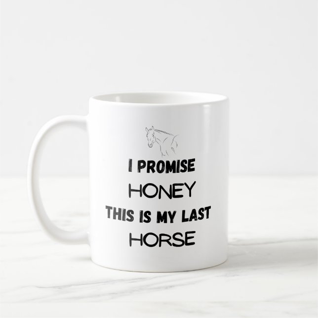 Lustigt citat: I Lomise, Last Horse (1) Kaffemugg (Vänster)