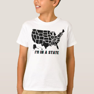 Lustigt citat jag är i ett statligt barnbarn eller t shirt