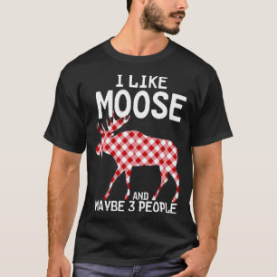 Lustigt citat jag gillar Moose Julafton Party och T Shirt