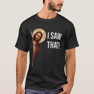Lustigt citat Jesus Memme... Jag såg att kristen T Shirt