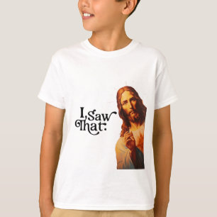 Lustigt citat Jesus Memme... Jag såg att kristen T Shirt