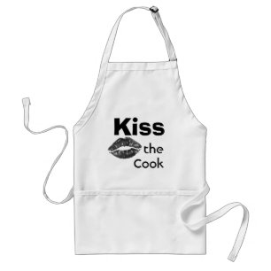 Lustigt citat, Kiss the Cook, Cute-citattecken Nov Förkläde