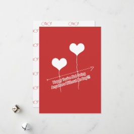 Lustigt citat och Hjärtformade bubblor Julkort