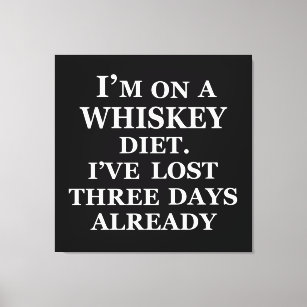 Lustigt citat om Whiskey älskare Canvastryck