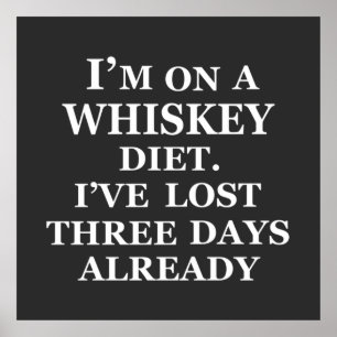Lustigt citat om whiskey älskare poster