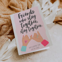 Lustigt citat pinkie galentine 3-fotokollage