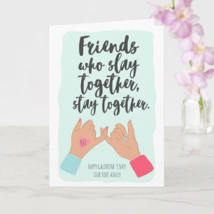 Lustigt citat pinkie galentine 3 foton kollage myn kort