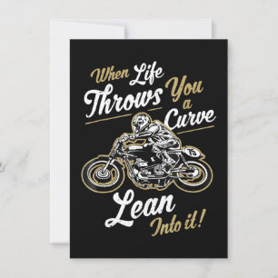Lustigt citat Sarcastic Motorcycle Rider Gift Inbjudningar