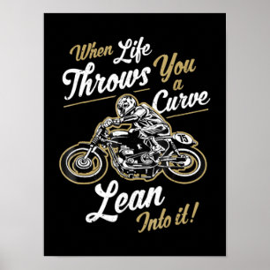 Lustigt citat Sarcastic Motorcycle Rider Gift Poster