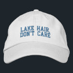 Lustigt citat Sjö Hair bryr sig inte om Blue Broderad Keps<br><div class="desc">Sjö Hair,  bry dig inte - Lustigt att säga i roligtens blåa blockering. Kan vara personlig. Kontakta mig med frågor eller förfrågningar.</div>