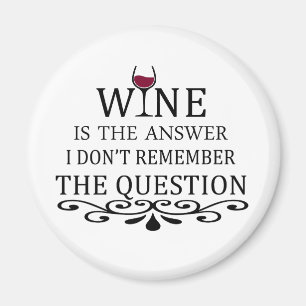 Lustigt citattecken berömd vin-dricksslogan magnet