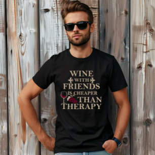 Lustigt citattecken berömd vin-dricksslogan t shirt
