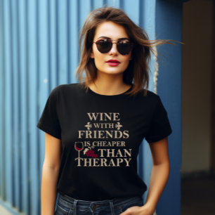 Lustigt citattecken berömd vin-dricksslogan t shirt