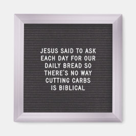 Lustigt citattecken - Brev Board Magnet 2.3