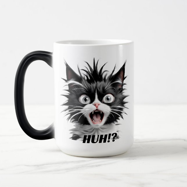 Lustigt citattecken | Cute Cat Coffee Mugg (Vänster)