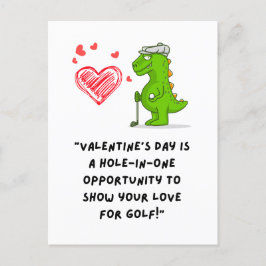 Lustigt citattecken för Golfer Vykort