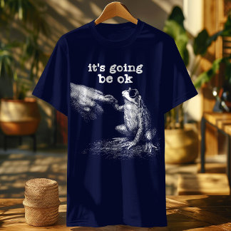 Lustigt citattecken Frog - det blir okej, Meme Ret T Shirt