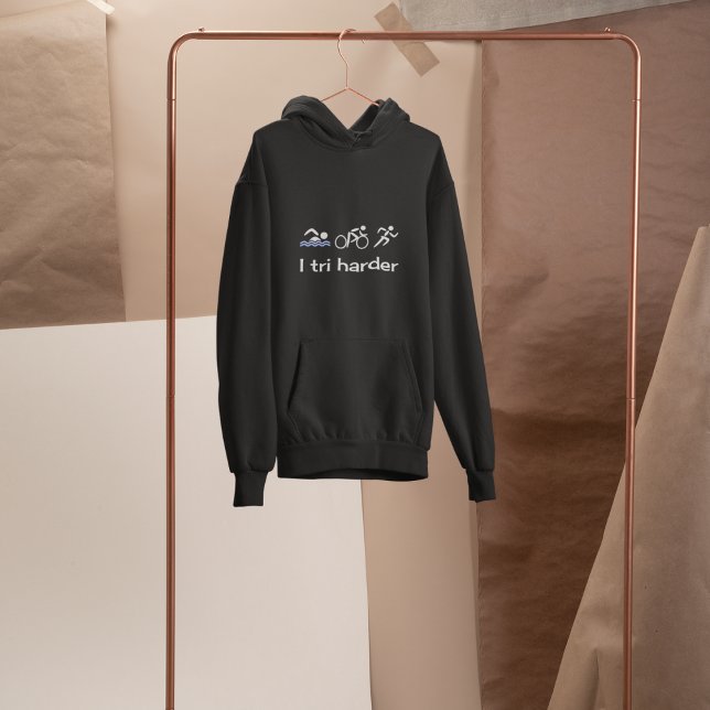 Lustigt citattecken pun sweatshirt med luva (Skapare uppladdad)