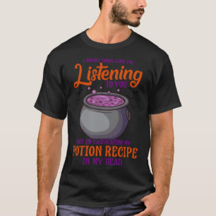 Lustigt citattecken som inte lyssnar på Beräknings T Shirt