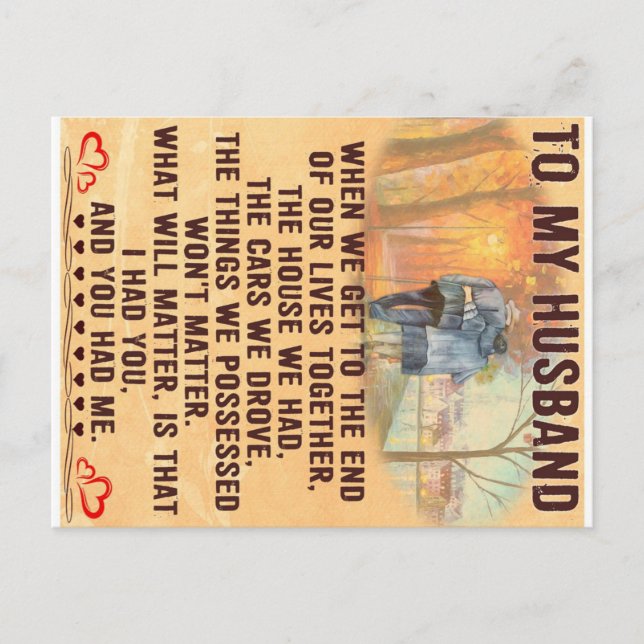 Lustigt citattecken som lämnas till Make | Bidrag  Meddelande Vykort (Framsida)