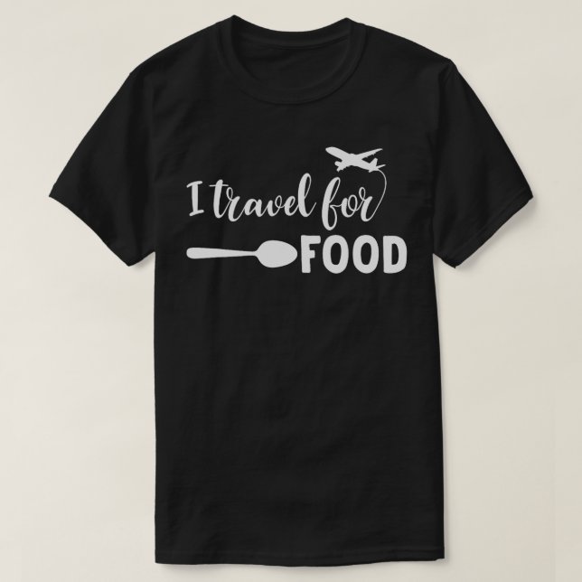 Lustigt citattecken - Vacation som reser med mat ä T Shirt (Design framsida)