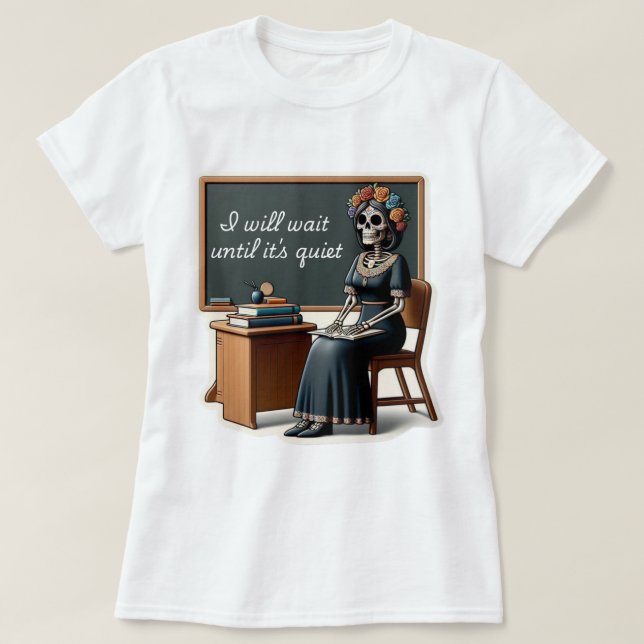 Lustigt citerade lärare t shirt (Design framsida)