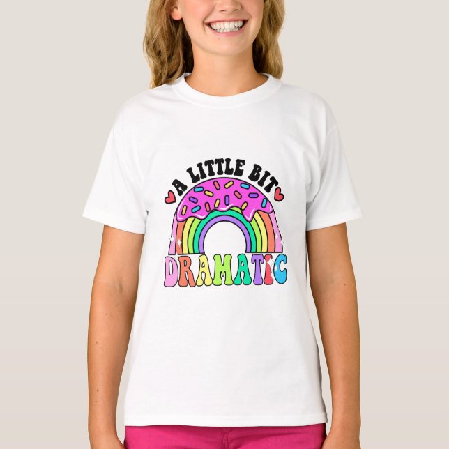 Lustigt citerar lite dramatiskt, Cute Donuts. T Shirt (Framsida)