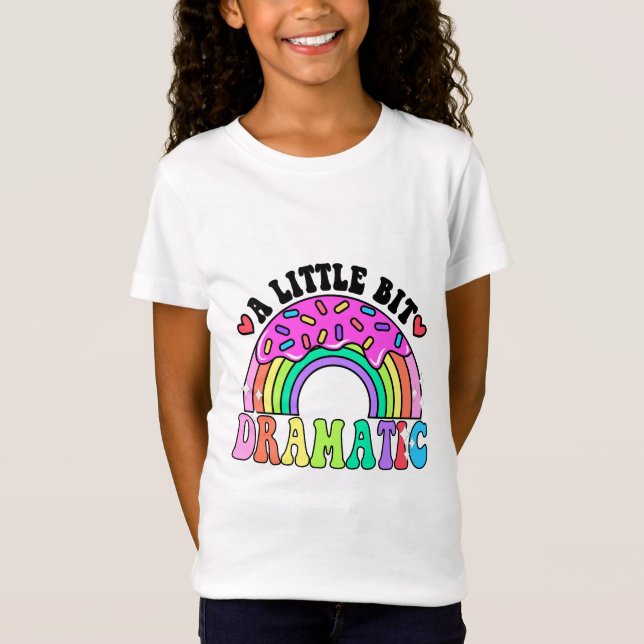 Lustigt citerar lite dramatiskt, Cute Donuts. T Shirt (Framsida)