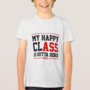 Lustigt Cl från 2025 Studenten mitt Lycklig Cl är T Shirt