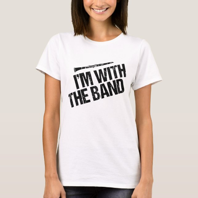Lustigt Clarinet Player jag är med Band Women's T Shirt (Framsida)