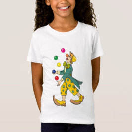 Lustigt clown som spelas med bollar t shirt