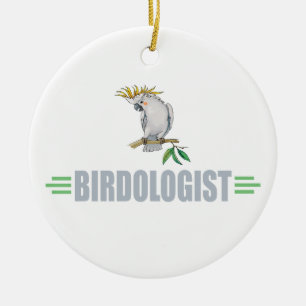 Lustigt Cockatiel Julgransprydnad Keramik